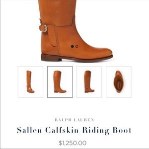 NEW Ralph Lauren Collection Black Riding Boot